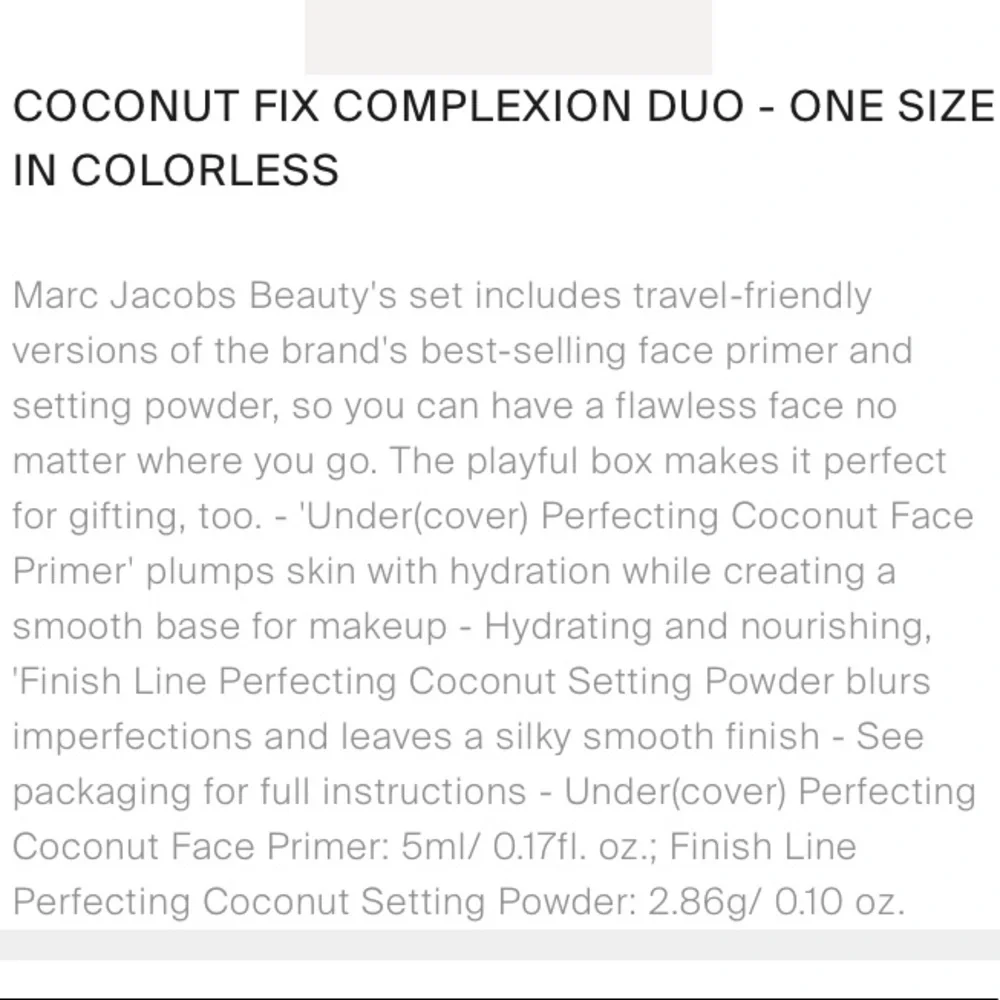Marc Jacobs Coconut Fix Complexion Duo - Picture 11 of 12